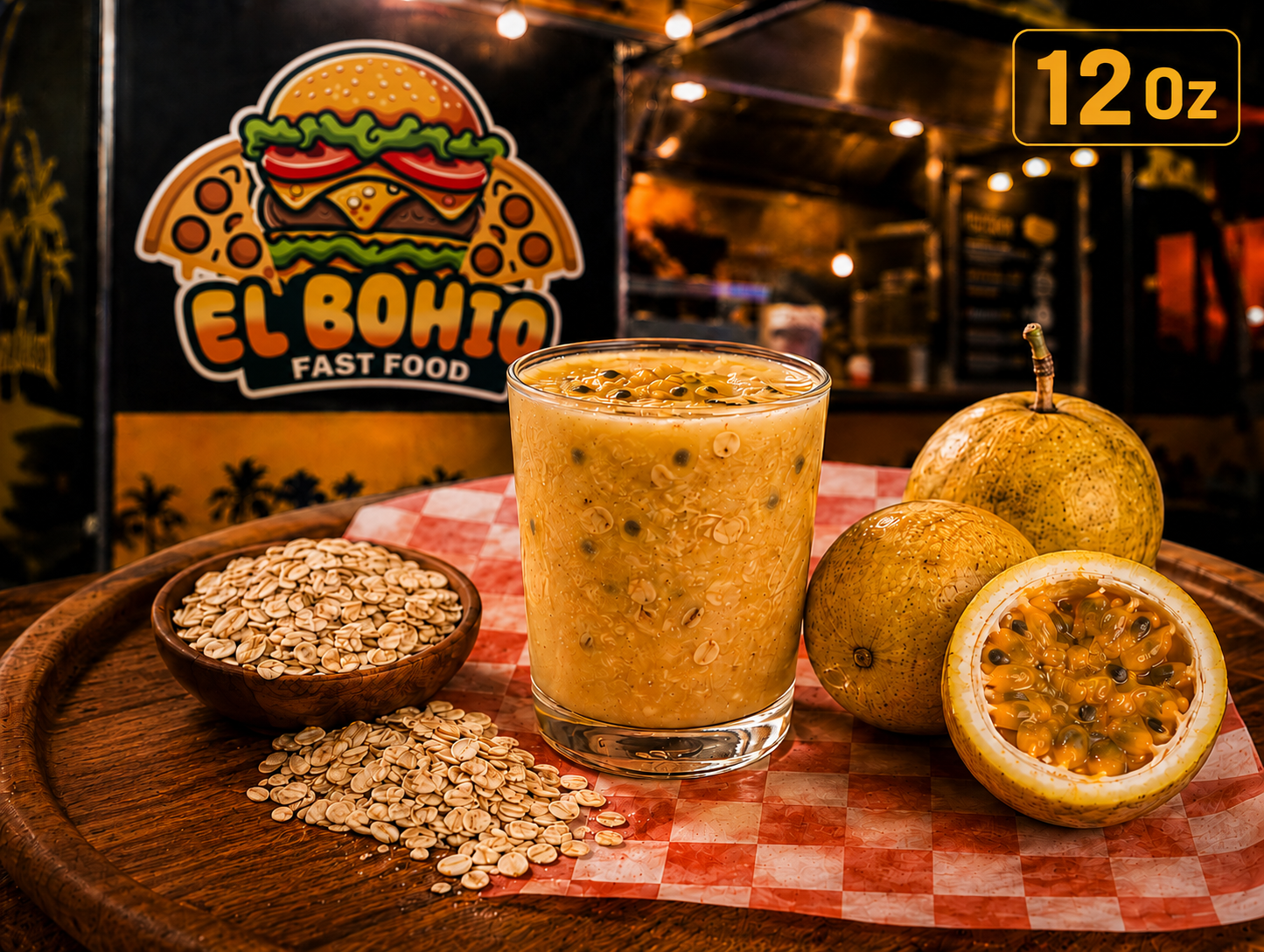 Jugo de Chinola con Avena — Pequeño