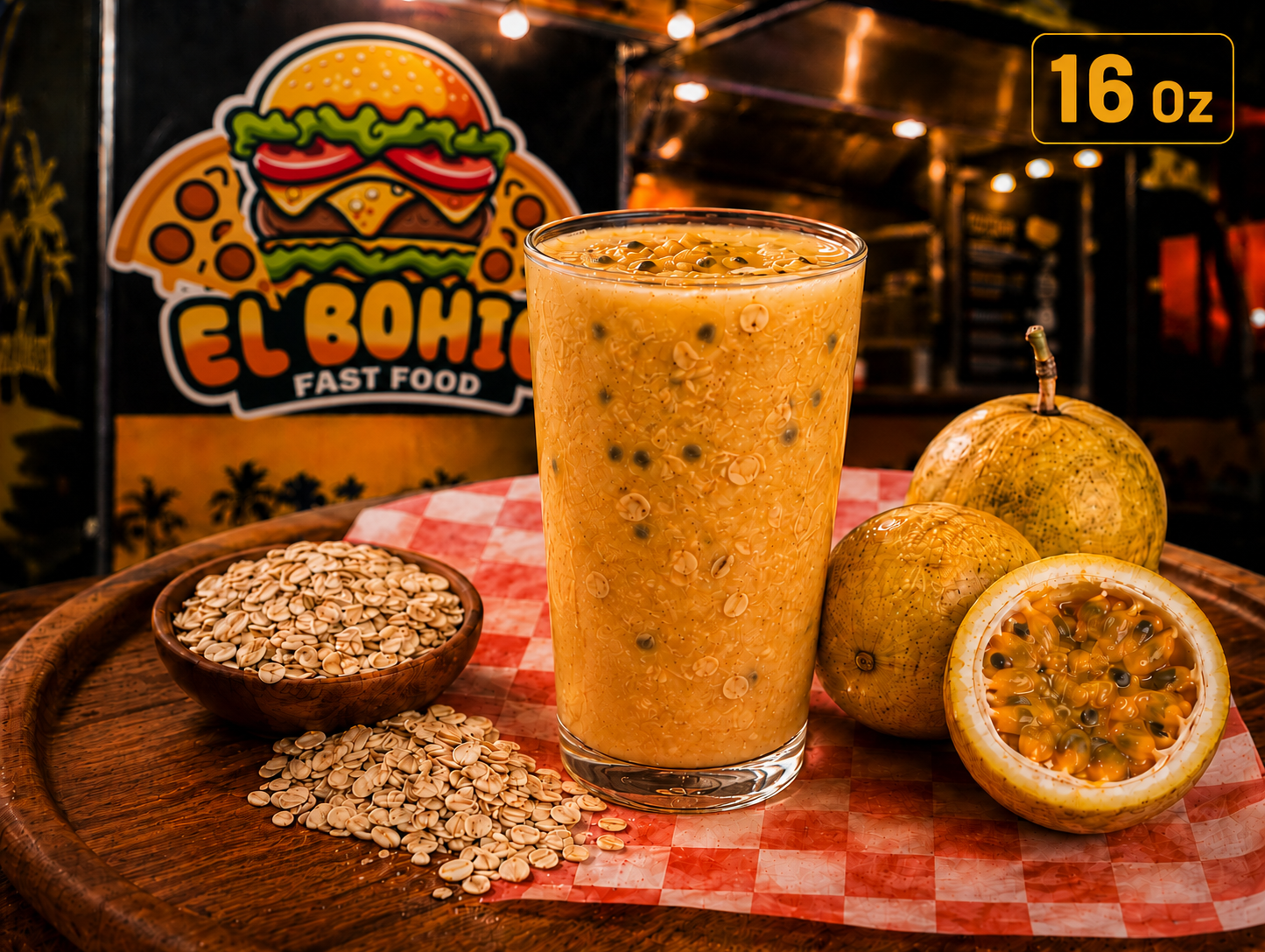 Jugo de Chinola con Avena — Grande